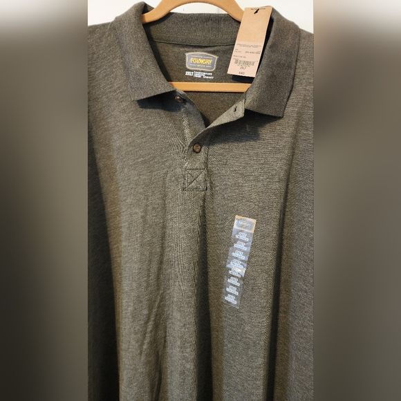 NWT The Foundry Supply 2XL Tall Long Sleeve Shirt Olive Green - Picture 2 of 4